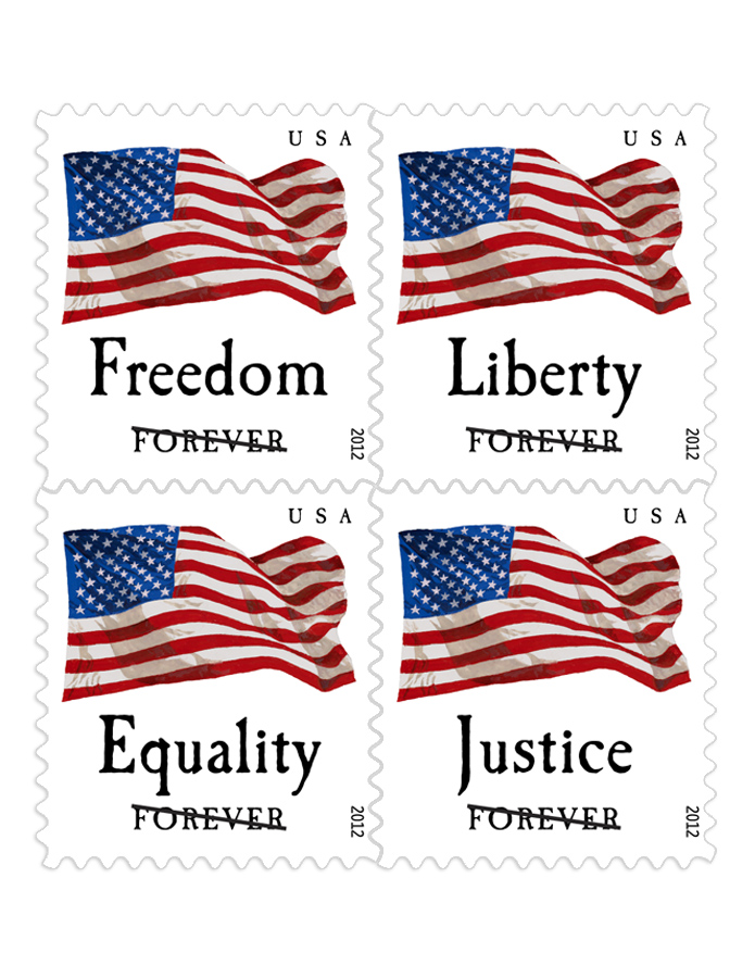 a set of stamps with flags