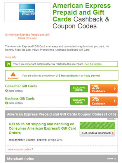 TopCashBack_Amex_giftcards_Frequent_Miler