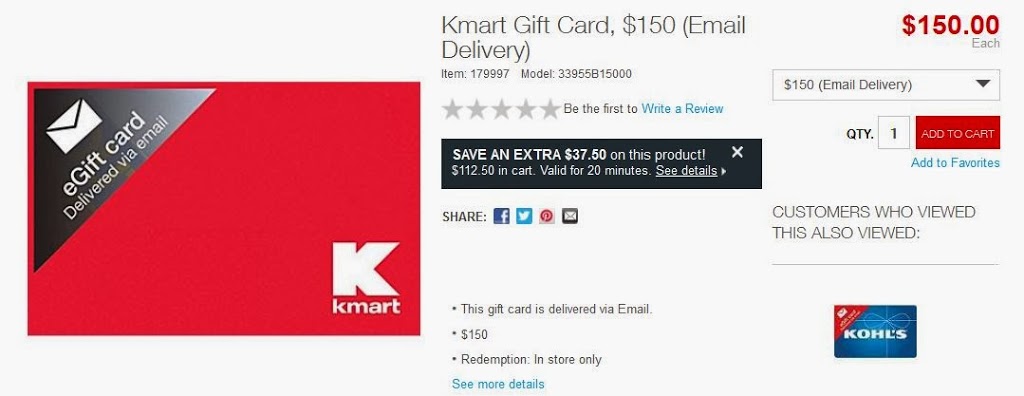 Staples offering 20 minute deals on gift cards. 25 off