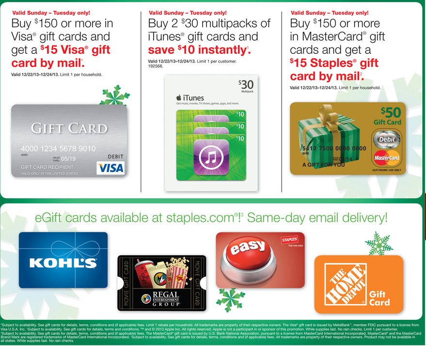 15-rebate-on-150-gift-card-purchases-at-staples