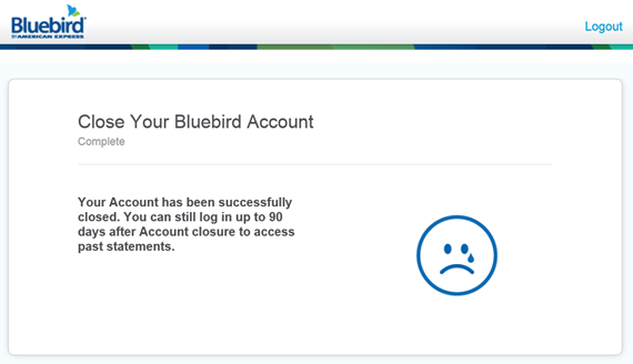 Cancel Bluebird online