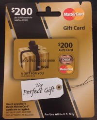 a gold and black gift card