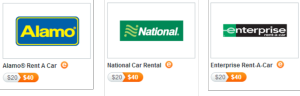 a screenshot of a car rental company