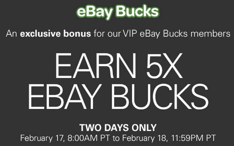 5x ebay bucks