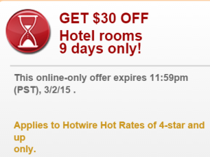 hotwire 30 off