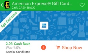 ebates app amex gift cards