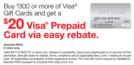Visa Gift Card - $100 + $6 Fee