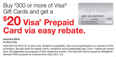 Visa Prepaid Card - $100 + $6 Fee