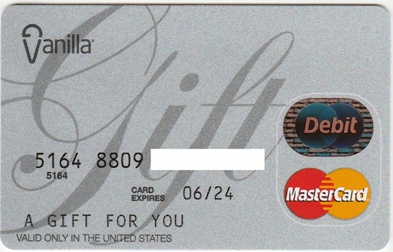 MasterCard gift card