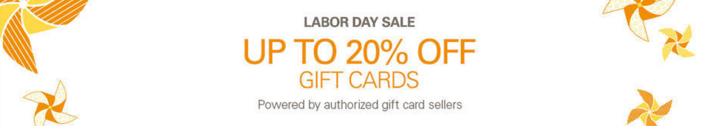 ebay labor day gift card sale