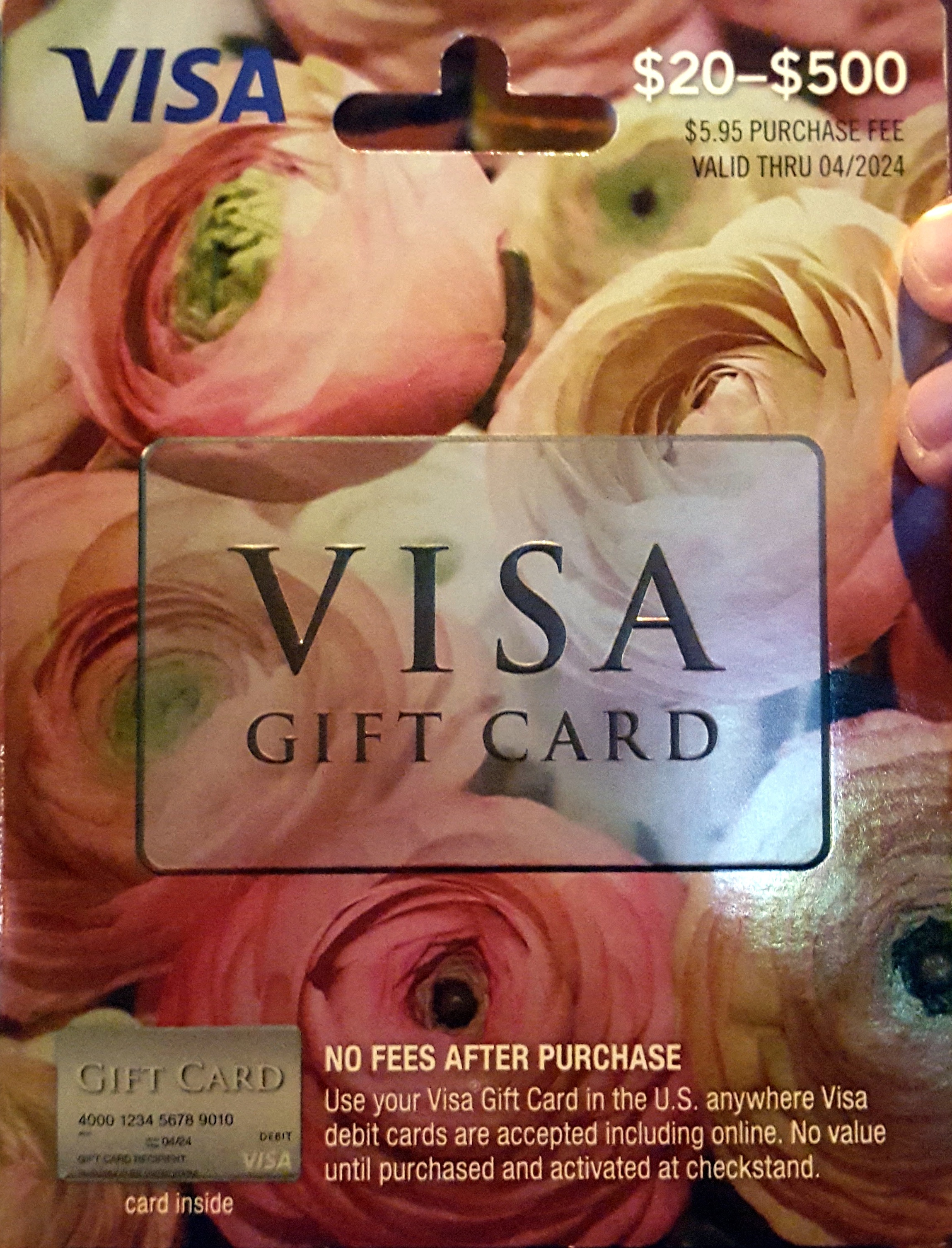 a person holding a gift card