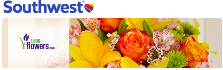 1800Flowers Southwest buying miles and delivering flowers