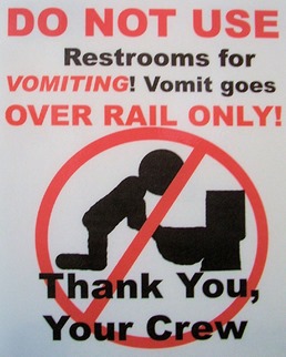 Scuba Vomit sign