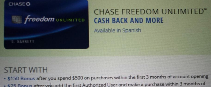 Chase Freedom Unlimited