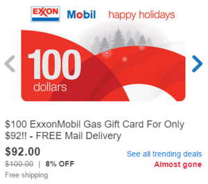 gas gift card sale