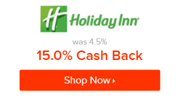 eBates Holiday Inn 15%