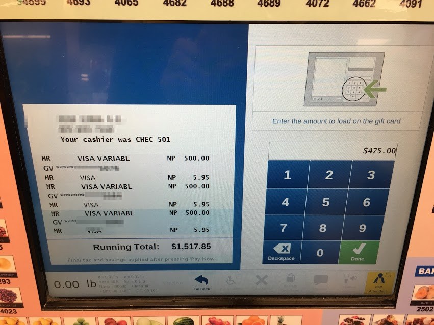 a screen shot of a cash register