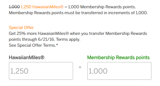 hawaiianmiles transfer bonus