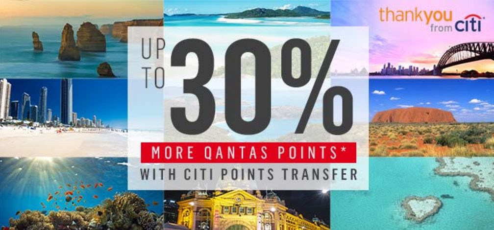 thankyou qantas transfer bonus