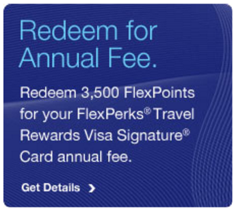 FlexPerks award charts Redeeom for Annual Fee
