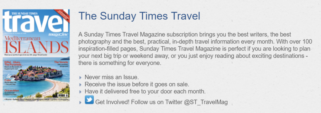 Sunday Times Travel