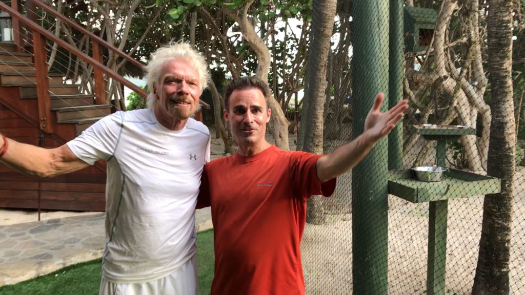Richard Branson with Frequent Miler