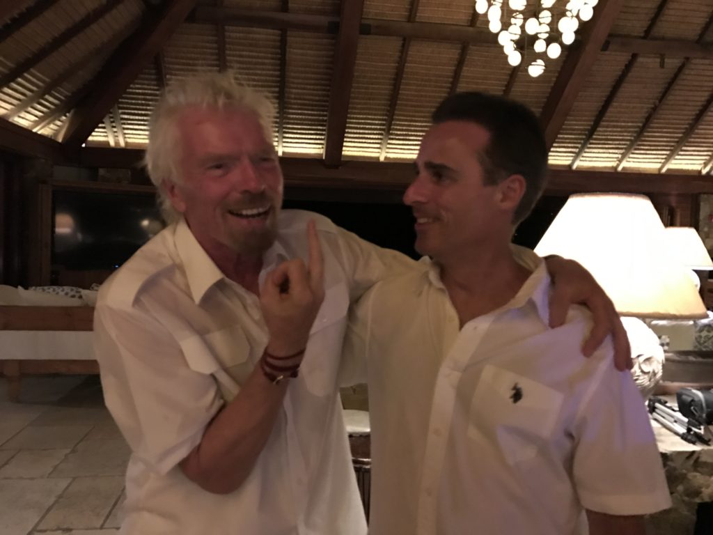 Richard Branson with Frequent Miler