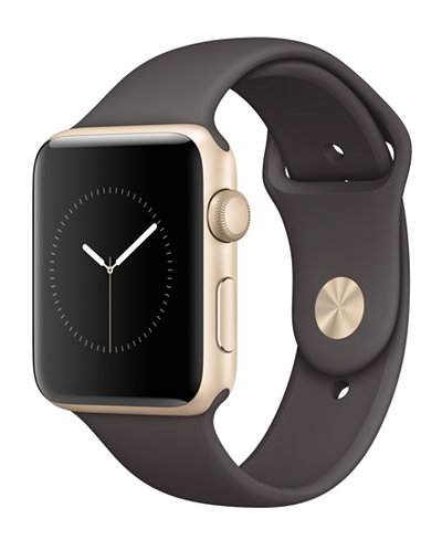 a smart watch with a black square face