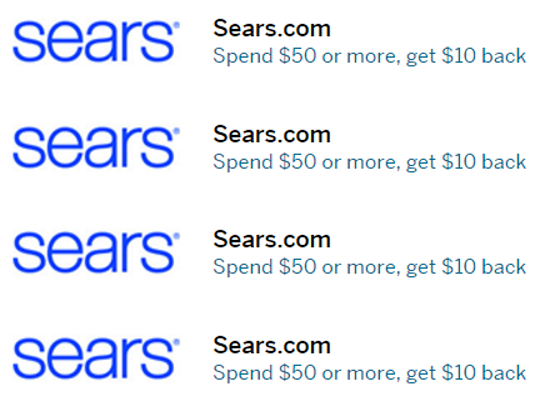 Sears Amex Offer Stacking