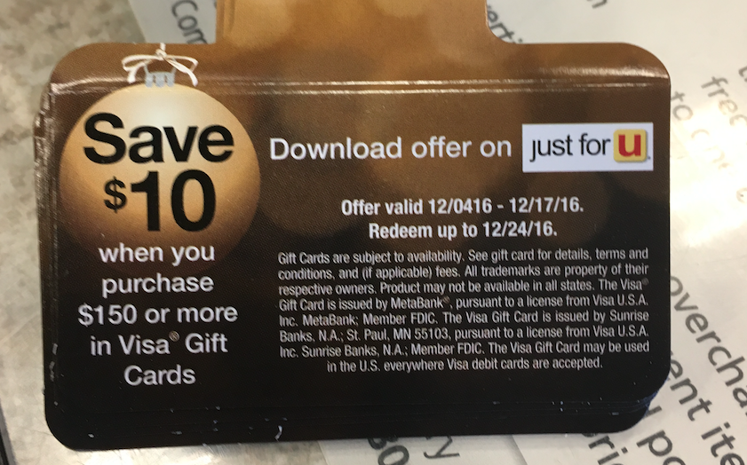 a close up of a gift card