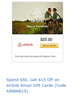 Get a $50 Airbnb Gift Card for $35