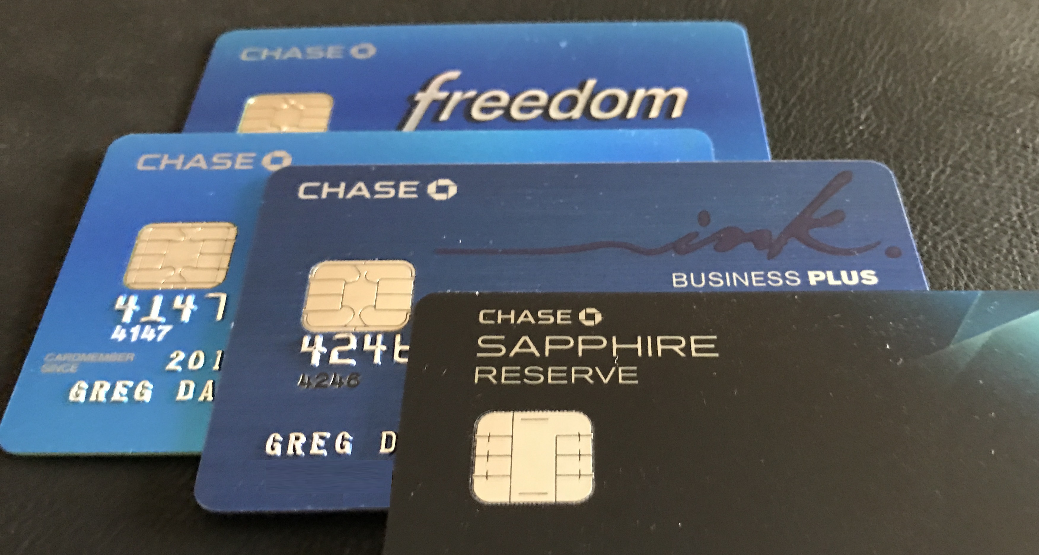 Chase Cards Trimmed
