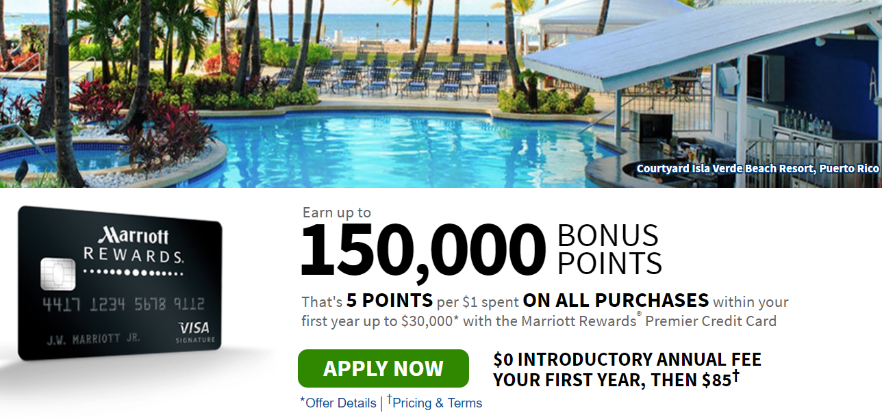 Marriott 150,000 point offer