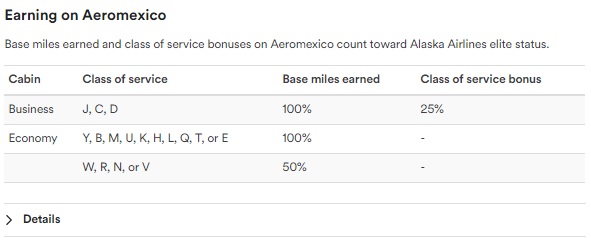 Aeromexico earning on alaska