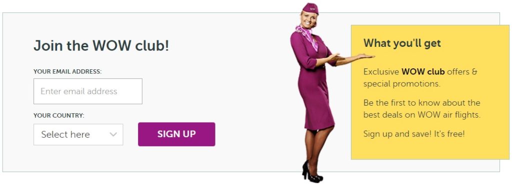 WOW Air Email