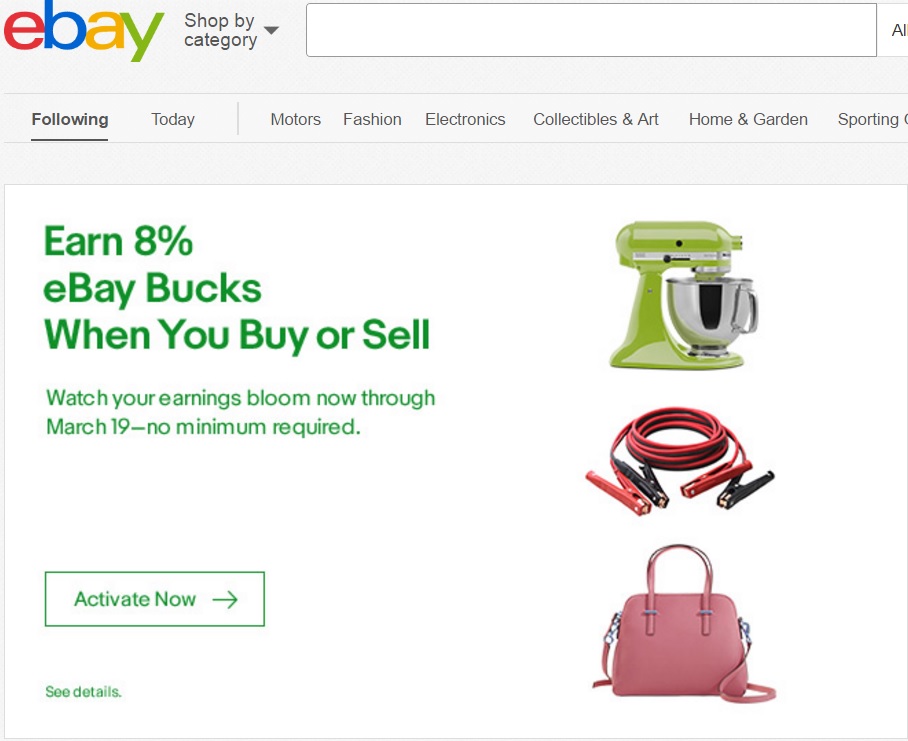 ebay bucks for sellers and buyers