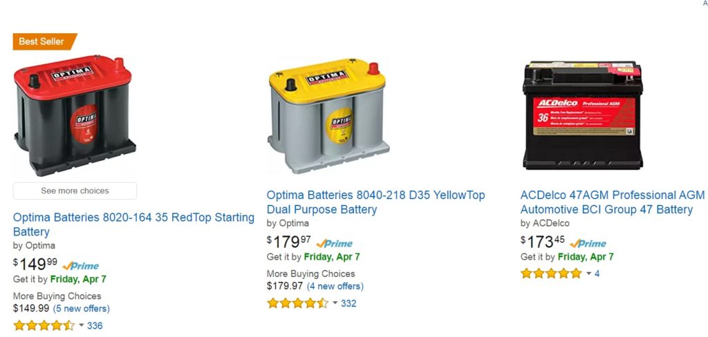 Amazon TT Batteries