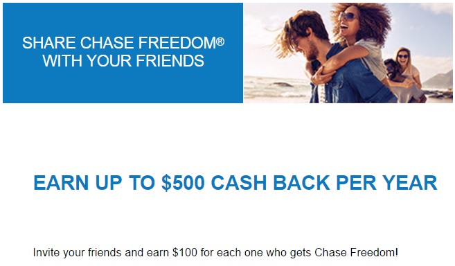 Chase Freedom Referral Promo