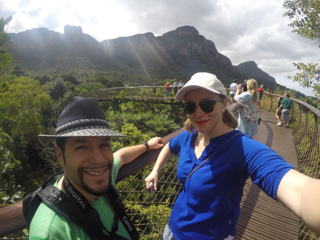 Walking the Boomslang Canopy Trail at Kirstenbosch National Botanical Garden in Cape Town