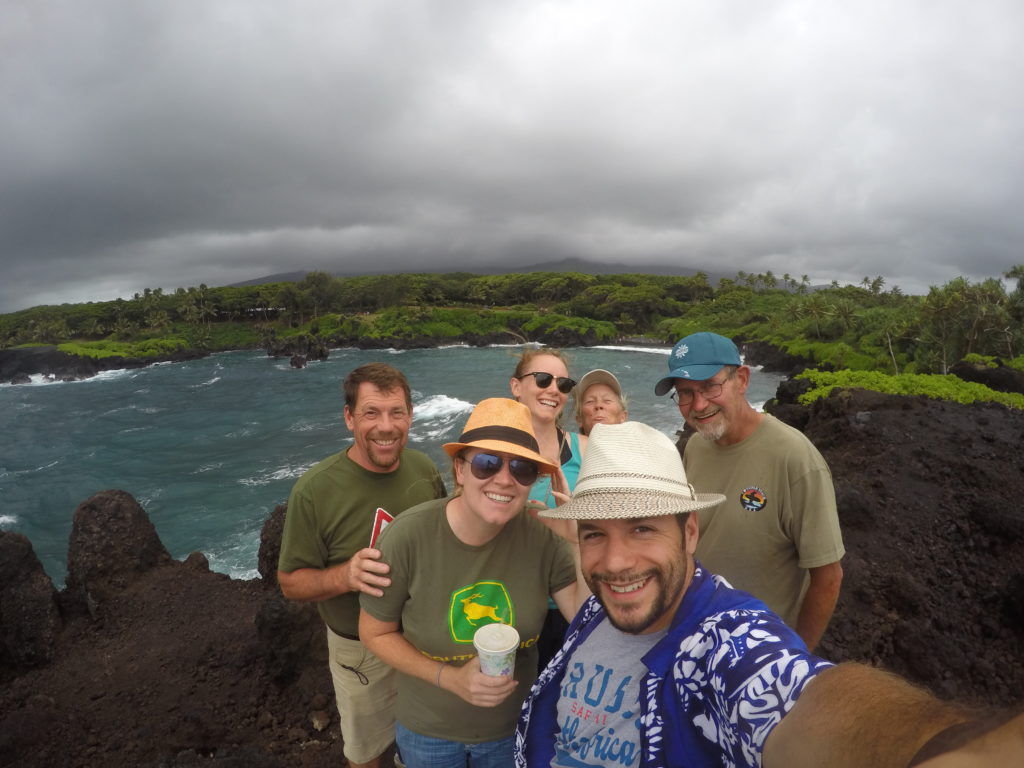 A GoPro is great for a group shot -- you never have to worry about getting everyone in the frame.