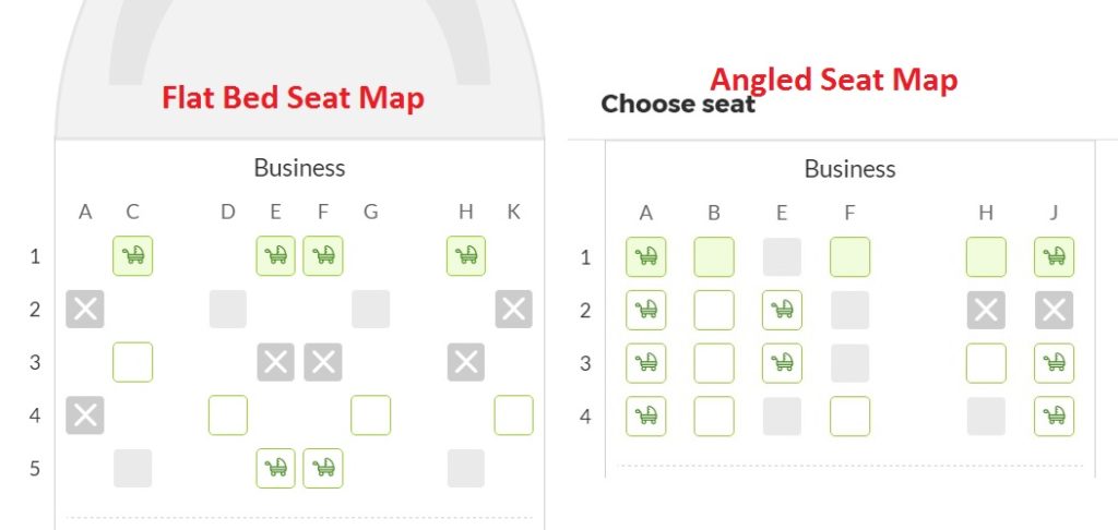 TAP Seat Maps