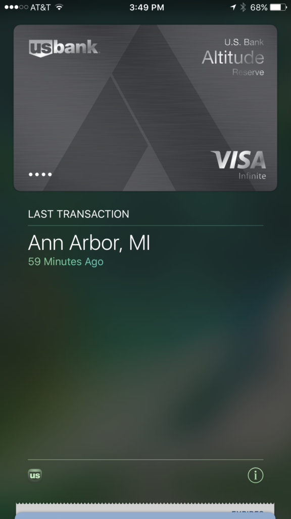 Apple Pay Altitude Reserve