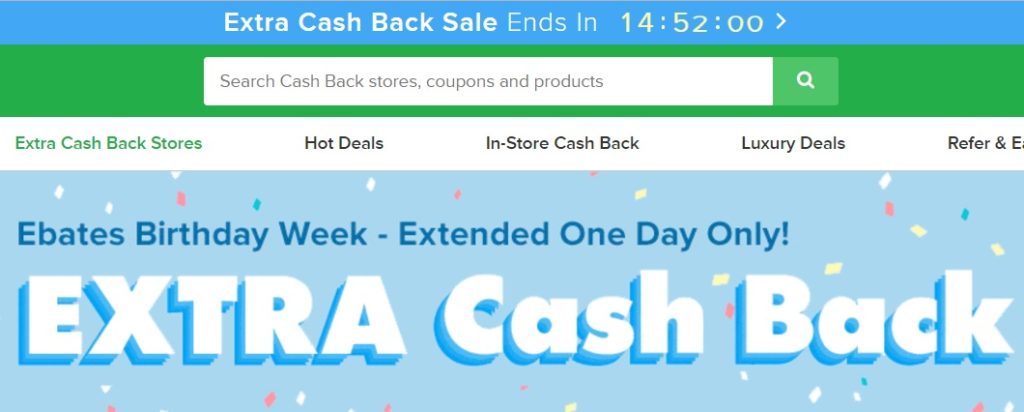 Extra Cash Back Extended