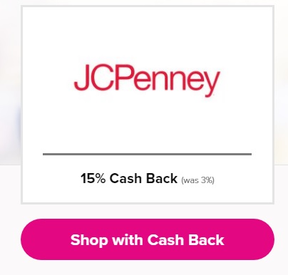JCPenney 15% back