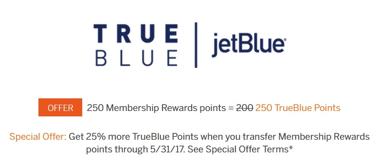 JetBlue Transfer Bonus