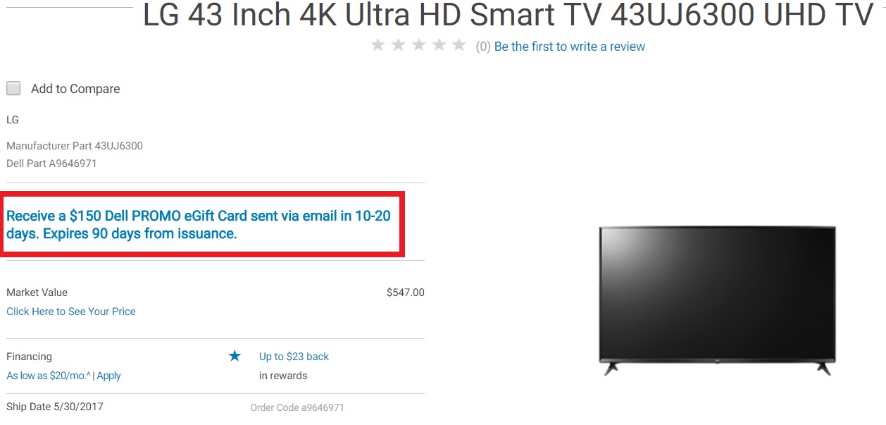 LG 43 Inch 4K Ultra HD Smart TV 43UJ6300 UHD TV
