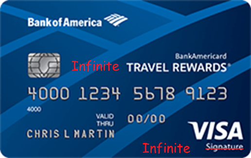 Imagining the BOA Infinite Travel Rewards Card