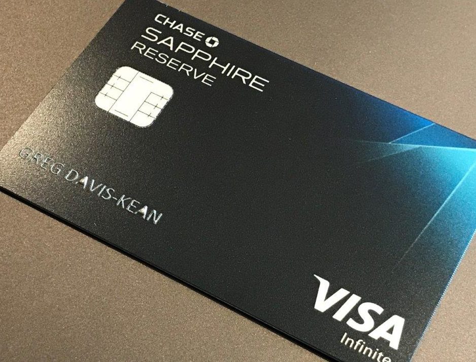 a black credit card with white text