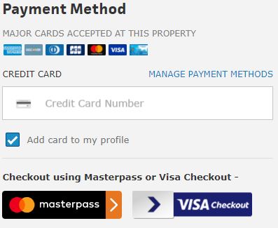 a screenshot of a credit card method