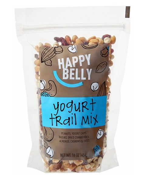 a bag of yogurt trail mix